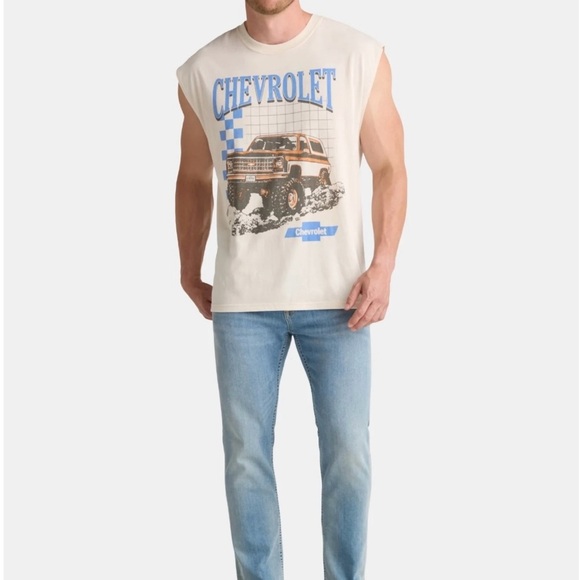 Chevy Men's Graphic Muscle Tank Top - Picture 3 of 5